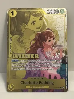 OP03-112 Charlotte Pudding Alt Art Promo Winner Pack Vol. 8 One Piece TCG NM - Image 1