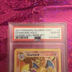 2021 Pokemon Celebrations Charizard-Holo PSA 10 Gem MT Card #4 - Image 3