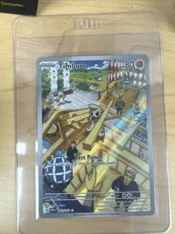 Pokemon TCG Timburr 183/167 Illustration Rare Holo Twilight Masquerade Card - Image 1