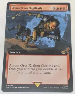 Assault on Osgiliath 0386 Extended Art Lord of the Rings MTG MAGIC NEW UNPLAYED - Image 1