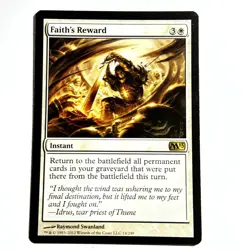 Faith's Reward 14 R Magic 2013 (M13) Magic the Gathering MTG LP - Image 1