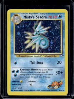 2000 Pokemon Gym Heroes Misty's Seadra Holo #9/132 - Image 1