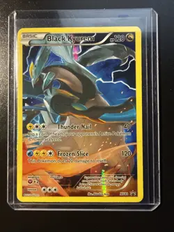 Pokemon TCG Black Kyurem XY80 Full Art Black Star Holo - Image 1