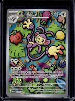2025 Pokemon Phantasmal Flames Ambipom Illustration Rare #107/094 - Image 1