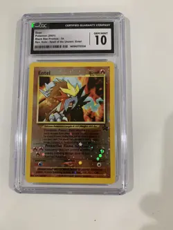 Entei Holo 2001 WOTC Pokemon Card Black Star PROMO 34 CGC 10 GEM MINT - Image 1
