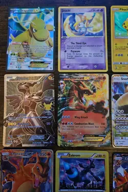 Pokemon 12 Card Lot. Dragonite EX Full Art. Jirachi Promo. Charizard. Pikachu. - Image 2