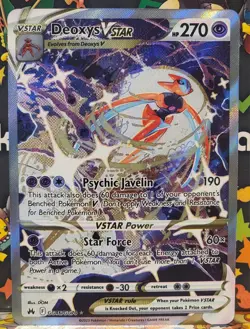 Pokemon Crown Zenith Deoxys VSTAR GG46/GG70 Full Art Ultra Rare Alt Art NM-M - Image 1