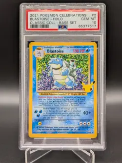 2021 Pokemon Celebrations - Blastoise - Holo - 2/102 - PSA 10 - Image 1