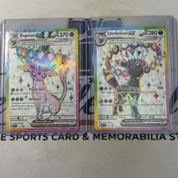 Pokemon TCG - Umbreon ex 176 & Espeon ex 175 Prismatic Evolutions Ultra Rare NM - Image 1