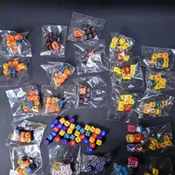 DICE! Lot Of 25 - Pokemon TCG Sets Orange Yellow Blue Black Blue/121d + loose - Image 2