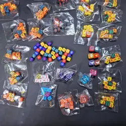 DICE! Lot Of 25 - Pokemon TCG Sets Orange Yellow Blue Black Blue/121d + loose - Image 3
