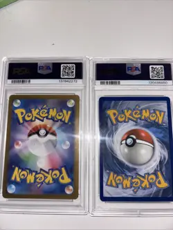 (2) 2025 Sv9a Jp Misty’s Lapras Art Rare #072 Psa 9 & 2016 Slowbro Ex #26 Psa7 - Image 3
