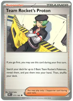 Team Rocket's Proton - 177/182 - Destined Rivals - NM/M - English - Pokemon - Image 1