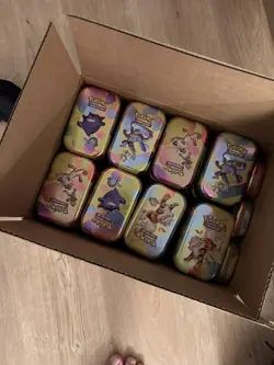 Pokemon 151 Mini Tins Empty, Lot of 43 with contents. No Packs. - Image 1