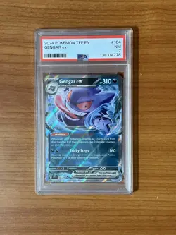 Pokemon, Temporal Forces, Gengar EX #104/162, PSA 7 - Image 1