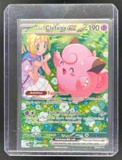 2025 Pokemon SV Journey Together JTG EN Lillie's Clefairy ex #184/159 - Image 1