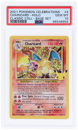 2021 Pokemon Celebrations Classic Collection Charizard Holo #4 PSA 10 - Image 1