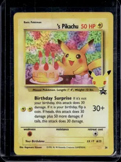 2021 Pokemon SWSH Celebrations Pikachu Classic Collection #24 - Image 1