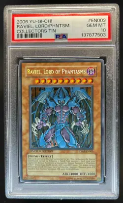 2006 Yu-Gi-Oh Limited Edition Raviel, Lord of Phantasms #CT03-EN003 PSA 10 - Image 1