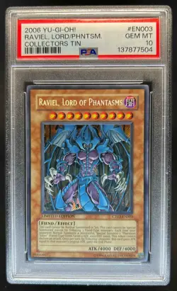 2006 Yu-Gi-Oh Limited Edition Raviel, Lord of Phantasms #CT03-EN003 PSA 10 - Image 1