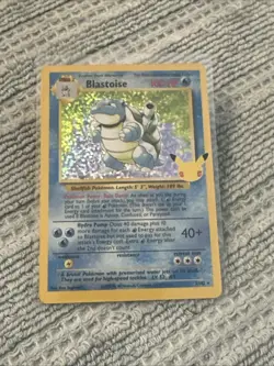 Pokemon TCG Blastoise Holo Rare Card 2/102 Celebrations 25th Anniversary Edition - Image 1