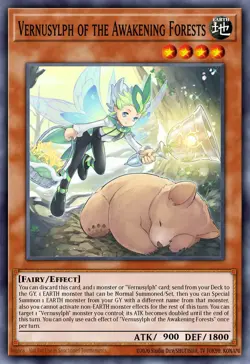 Vernusylph of the Awakening Forests - POTE-EN017 Super Rare | Yu-Gi-Oh! Card - Image 1