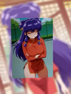 Shampoo Ranma ½ Anime Waifu Sexy Goddess Doujin Lewd Hentai Card - Image 1