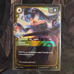 FOIL Riftbound Sona Card OGN 073/298 English League of Legends - Image 1