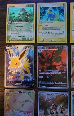 Pokemon 12 Card Lot.Black Star Promo Pikachu, Rare Holo Sceptile, EX Emerald - Image 5