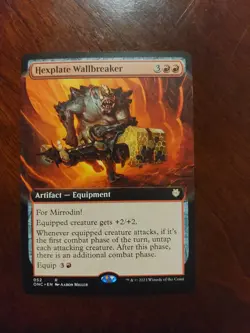 MTG Hexplate Wallbreaker (Extended Art) Commander: Phyrexia: All Will Be One NM - Image 1