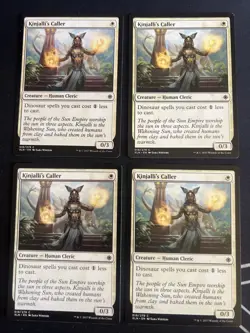 4x Kinjalli's Caller (018) Ixalan LP MTG Magic the Gathering x4 Playset MKE - Image 1