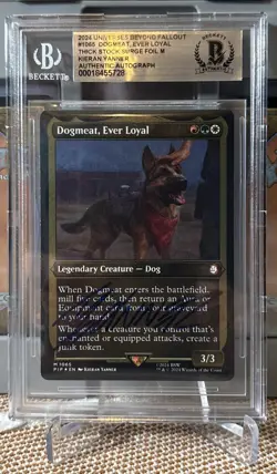 Magic the Gathering Kieran Yanner Signed Universes Beyond Fallout Beckett BAS - Image 1