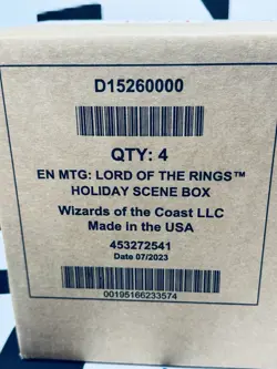 MTG Lord of the Rings Tales of Middle-Earth Holiday Scene Box Sealed Case (4Box) - Image 5