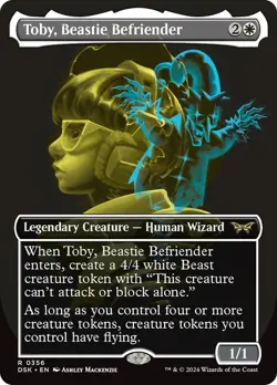 Toby, Beastie Befriender (Showcase) [Duskmourn] MTG - Image 1