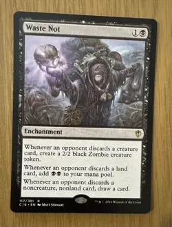 MTG Waste Not Commander 2016 Regular LP/NM - Image 1