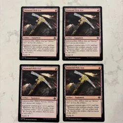 Magic the Gathering MTG Diamond Pick-axe Play Set Of 4 - Image 1