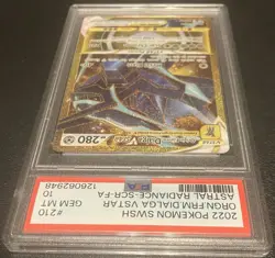 Origin Forme Dialga VSTAR PSA 10 Secret Rare Pokemon Astral Radiance 210/189 - Image 3