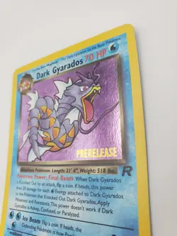 Dark Gyarados 8/82 PRERELEASE Stamp Holo Rare Team Rocket WOTC Pokemon Card - Image 2