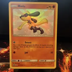 Pokemon TCG Riolu SV21/SV94 Hidden Fates Shiny Vault Holo Rare NM Condition - Image 1