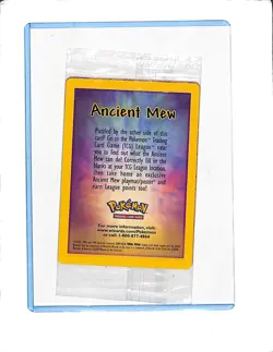 2000 WOTC Pokemon Ancient Mew The Movie Sealed Promo Pack (c) - Image 1