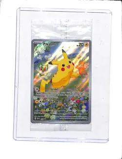 2024 Pokemon Scarlet & Violet Pikachu Sealed Pack Black Star Promo BSP #088 (c) - Image 1