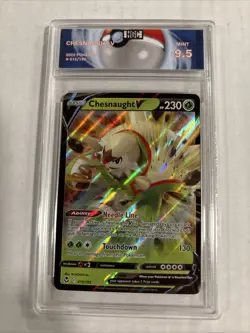 2022 Pokemon Chesnaughty V #15 HGC 9.5 (sb4) - Image 1