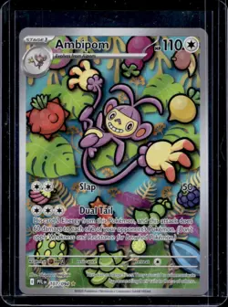 2025 Pokemon Phantasmal Flames Ambipom Illustration Rare #107/094 - Image 1