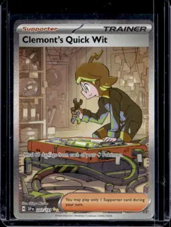 2024 Pokemon Surging Sparks Clemont's Quick Wit #243/191 - Image 1
