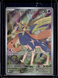 2025 Pokemon Phantasmal Flames Zacian Illustration Rare #100/094 - Image 1