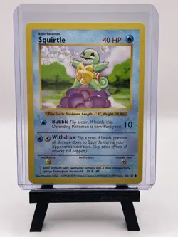 Squirtle 063/102 Base Set (Shadowless) Regular NM Pokemon - Vintage - Image 1