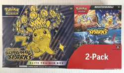 Pokemon Surging Sparks ETB & Booster Bundle Costco 2-pack (Factory Sealed) - Image 1