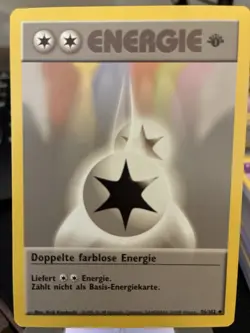 1st Edition Double Colorless Energy - German Base Set - 96/102 - Pokemon - NM - Image 1