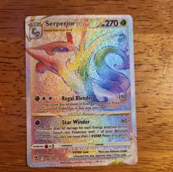 Serperior VSTAR (Secret) 196/195 Secret Rare SWSH12: Silver Tempest Pokemon TCG - Image 1