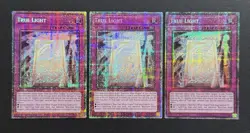 2025 YUGIOH MP25 1ST ED STARLIGHT RARE TRUE LIGHT X3 NM SET - Image 1